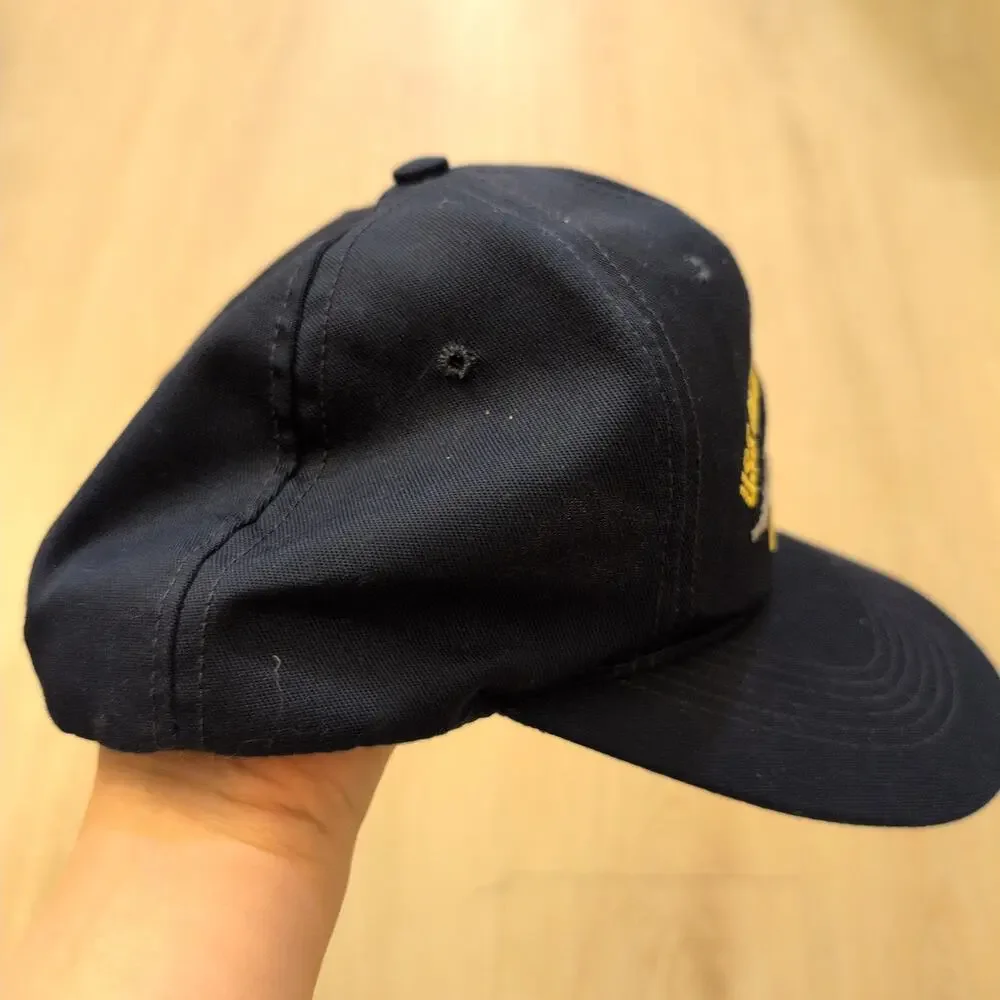 VTG USS Henry W. Tucker DD/R 875 Adjustable Snapback Hat Navy Ship USA‎ Blue